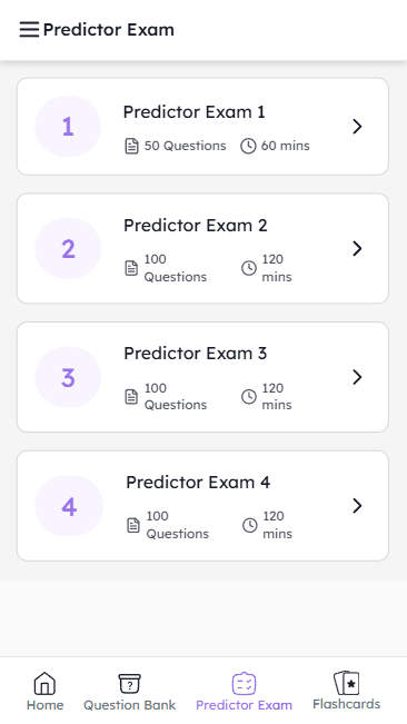 BoardCerts exam predictor on mobile